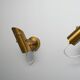 Pair of Adjustable Mid-Century Italian Brass Wall Sconces, 1970s