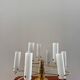 Brass and opaline glass suspension "Hillebrand" 1960