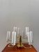 Brass and opaline glass suspension "Hillebrand" 1960