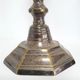 pair of Louis XIV-style chandeliers/ silver metal torches: 25.5 cm