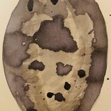 Signed watercolour and ink painting Vase Wabi Sabi Essaouira