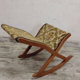 Antique rocking footrest