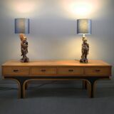 Chinese table lamps pair