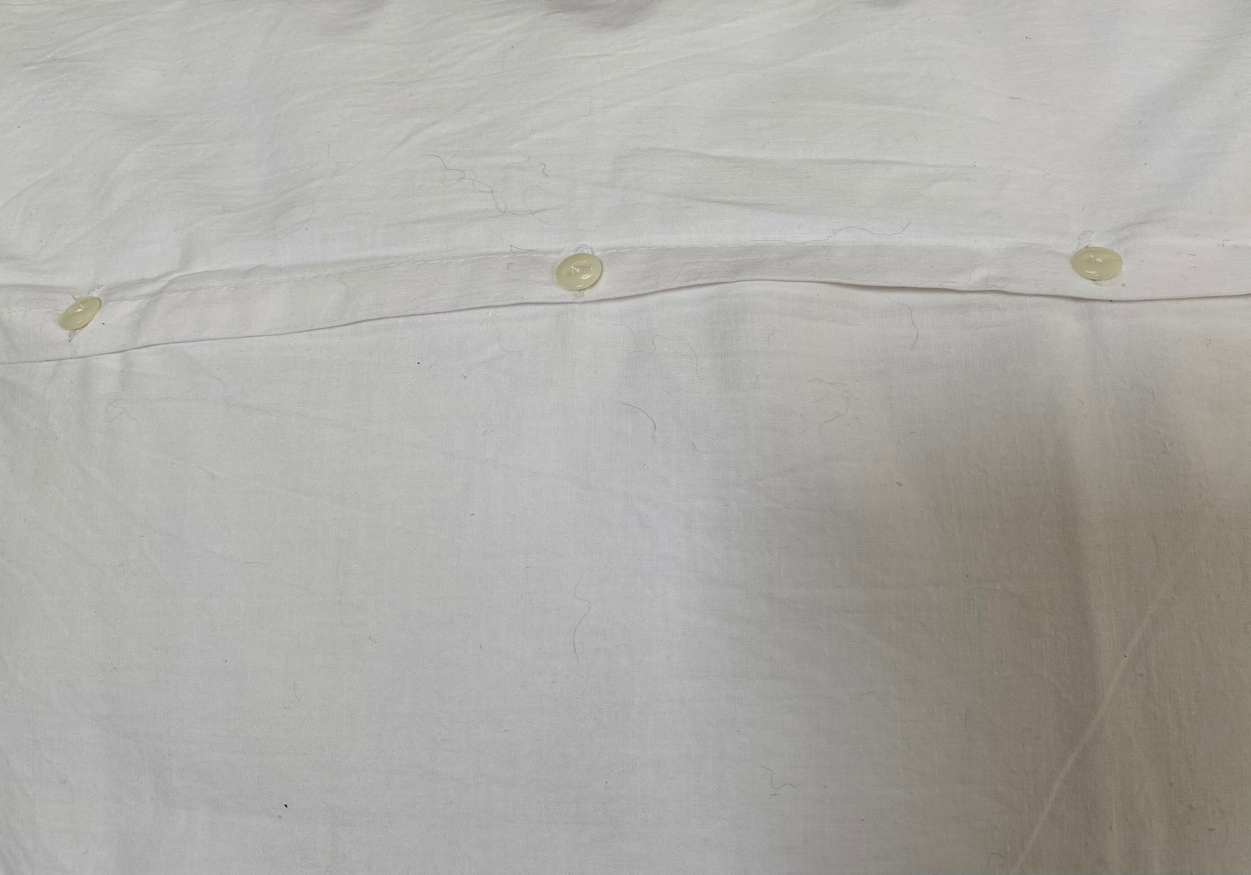 Set of 2 embroidered cotton covers for cushions / pillows