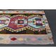 Vintage Turkish Oushak Handmade Wool Cotton Beige Runner Rug 116x282