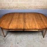 Solid Oak Oval XL Dining Table Extendable Classic