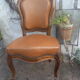 Chaise Louis Philippe en noyer massif