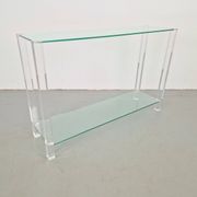 Glass and Acrylic The Hague Console Table from Bor Design, 1990s