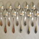 Art Deco Spoons Silver Metal brand Le Mondial table covered service