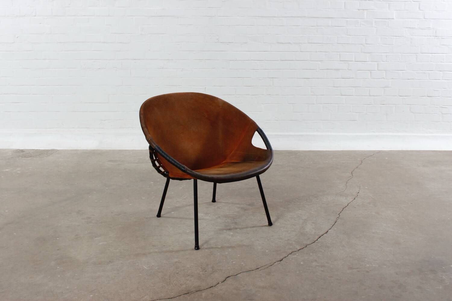 Chaise ballon vintage Lusch Mid Century Design 50er 60er