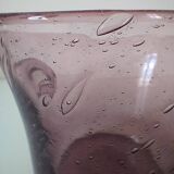 Biot style purple blown glass champagne bucket
