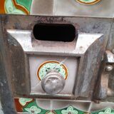 Cook old tile faience metal structure