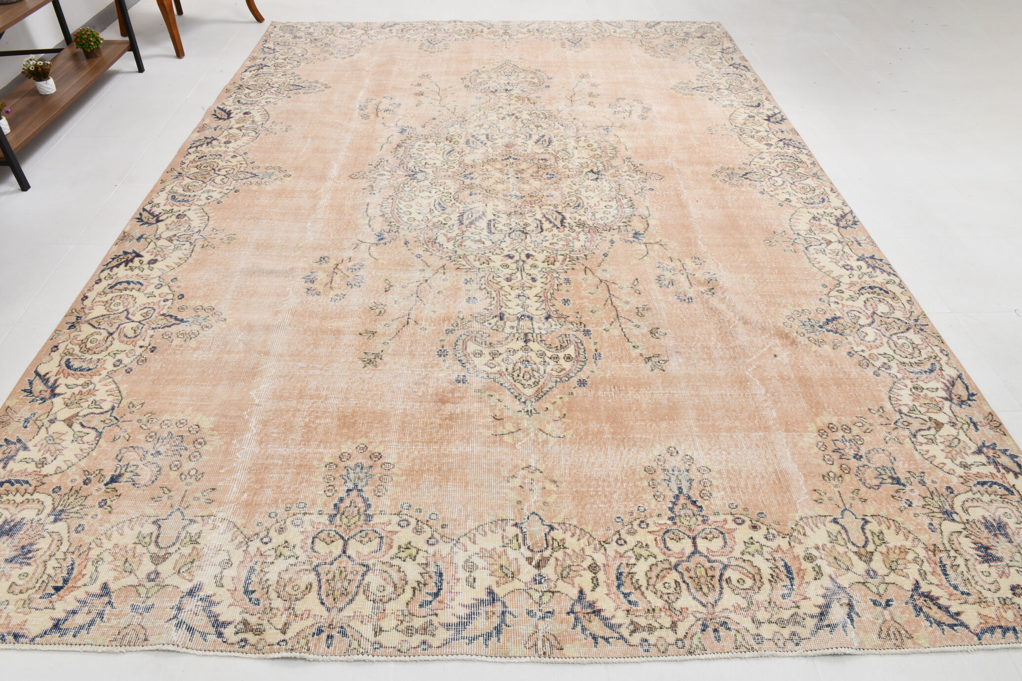 Handmade antique classic rug 361x260cm
