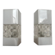 Pair of midcentury design plastic wall lamps, 1970s