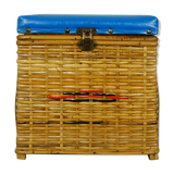 Rattan chest stool Cheney England 1960