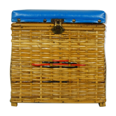 Rattan chest stool Cheney England 1960