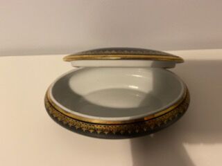 Limoges porcelain oval candy factory