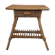 Vintage rattan bedside table