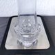 Vintage trumpet vase in crystal signed Daum France 21cm