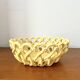 Coupe tressée céramique jaune  (23 cm)