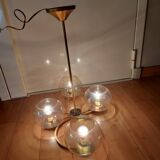 Lustre en laiton doré années 50'S