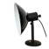 Vintage Industrial Black Enamel Table Lamp from EB, 1950s