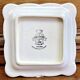 9 old square plates for cake, dessert, and aperitif from Longwy Moustier.