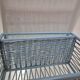 etagere en rotin vintage bleue  largeur 35cm hauteur 34cm profondeur18cm