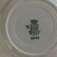 6 old mismatched deep plates Terre de Fer, glass and blue colors