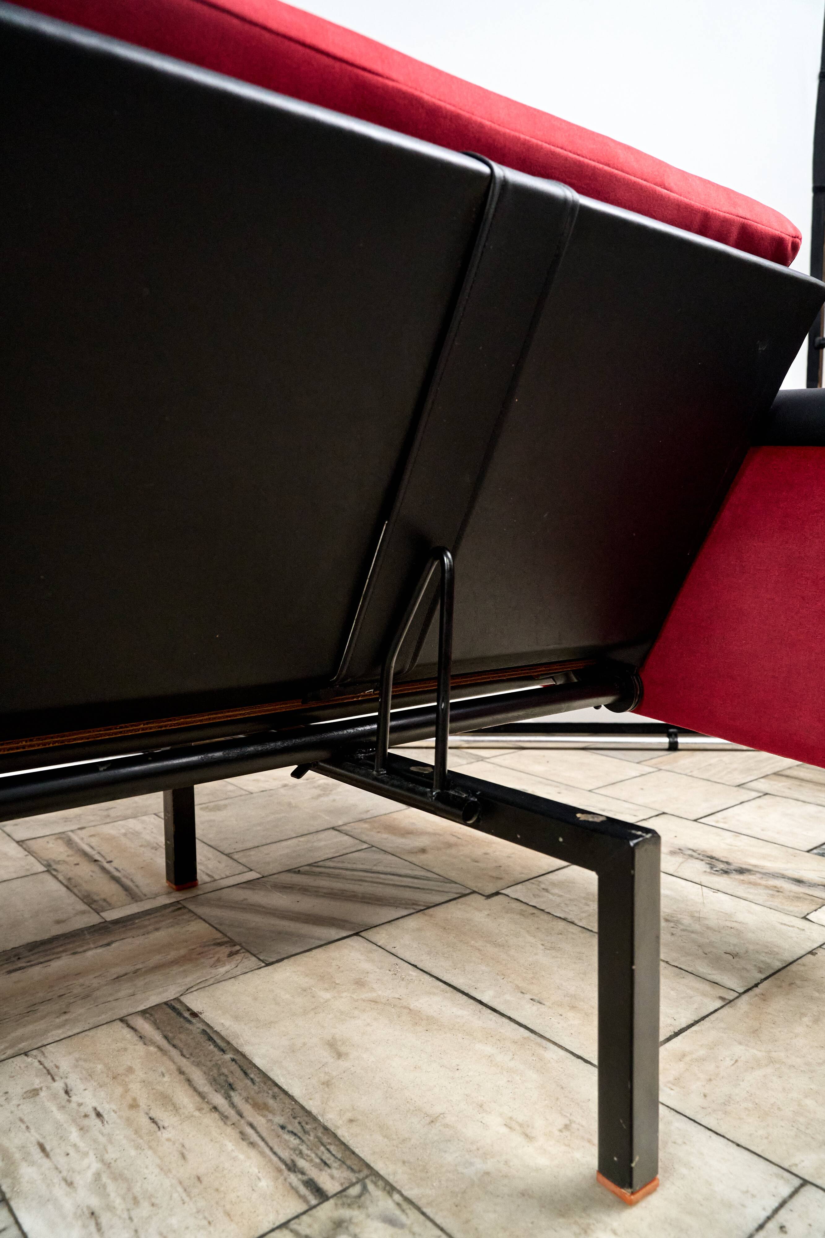 Vintage Industrial Sofa bed, 1960s, Czechoslovakia