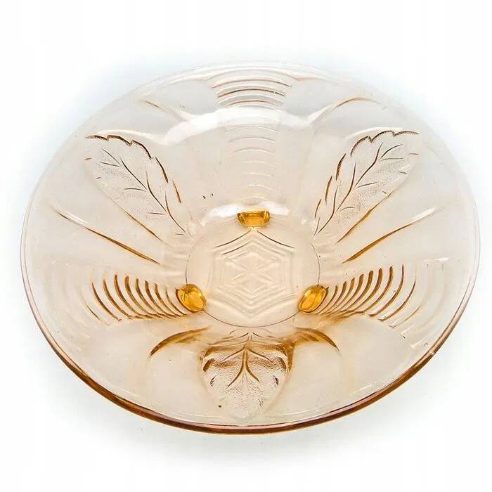 F6J Huta B. Morawski art deco pedestal bowl