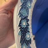 Miroir en céramique floral fait main