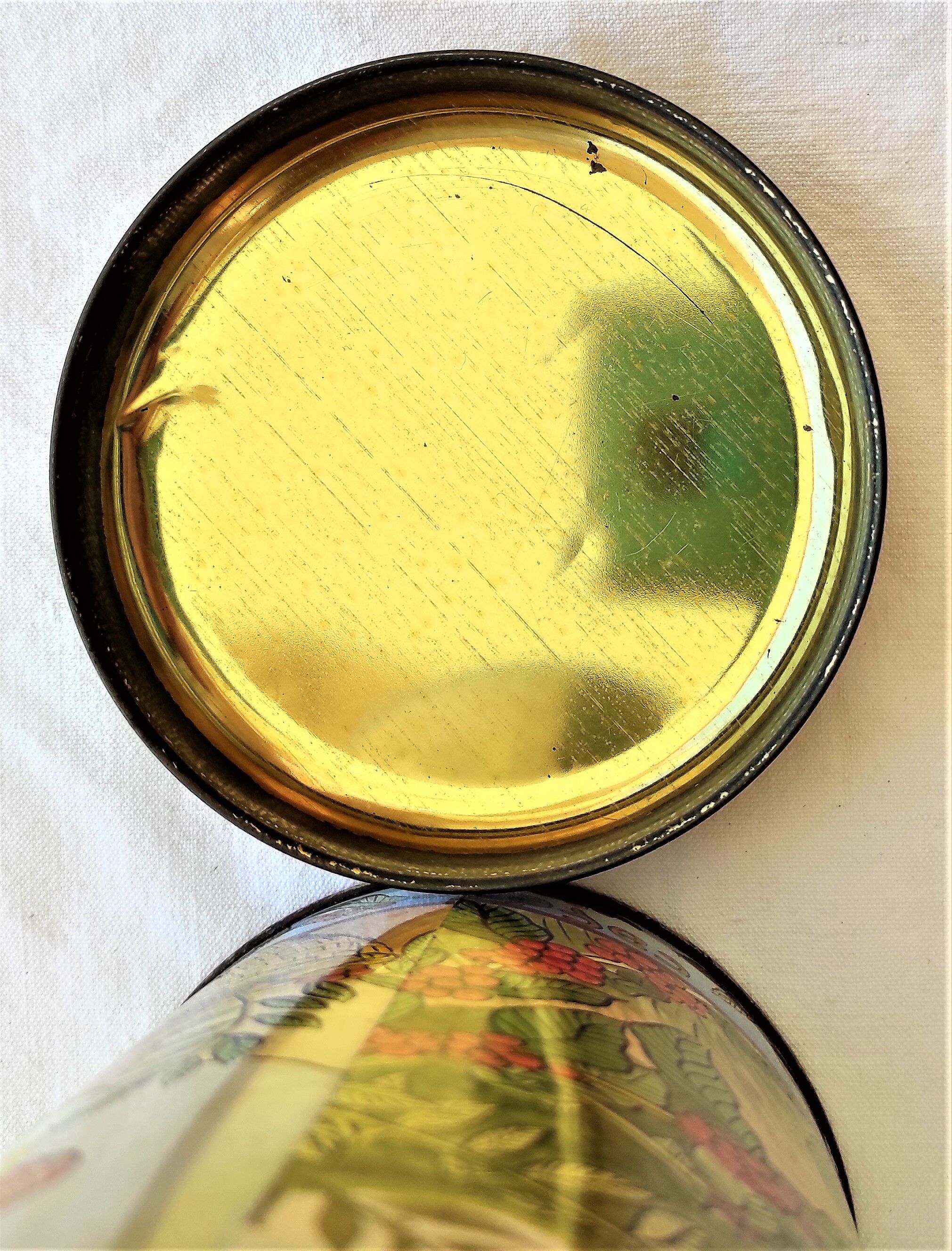 vintage coffee box signed Joelle