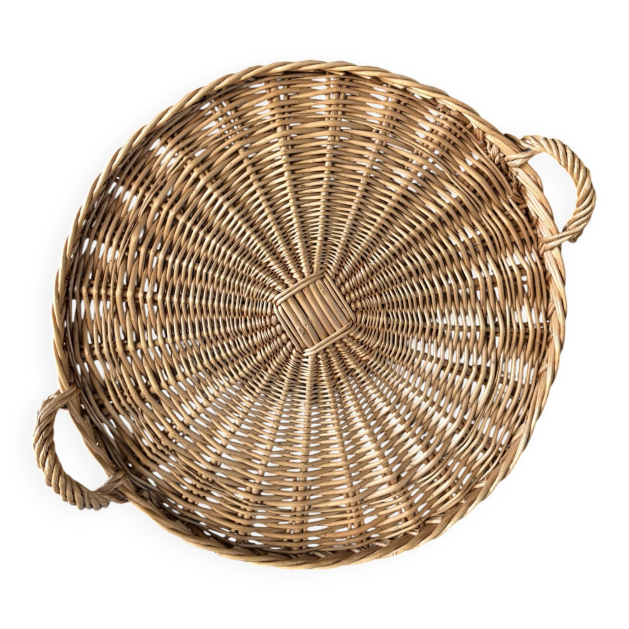 Large rattan tray