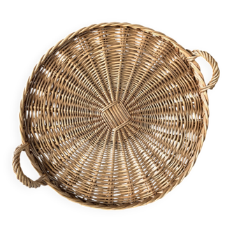 Large rattan tray