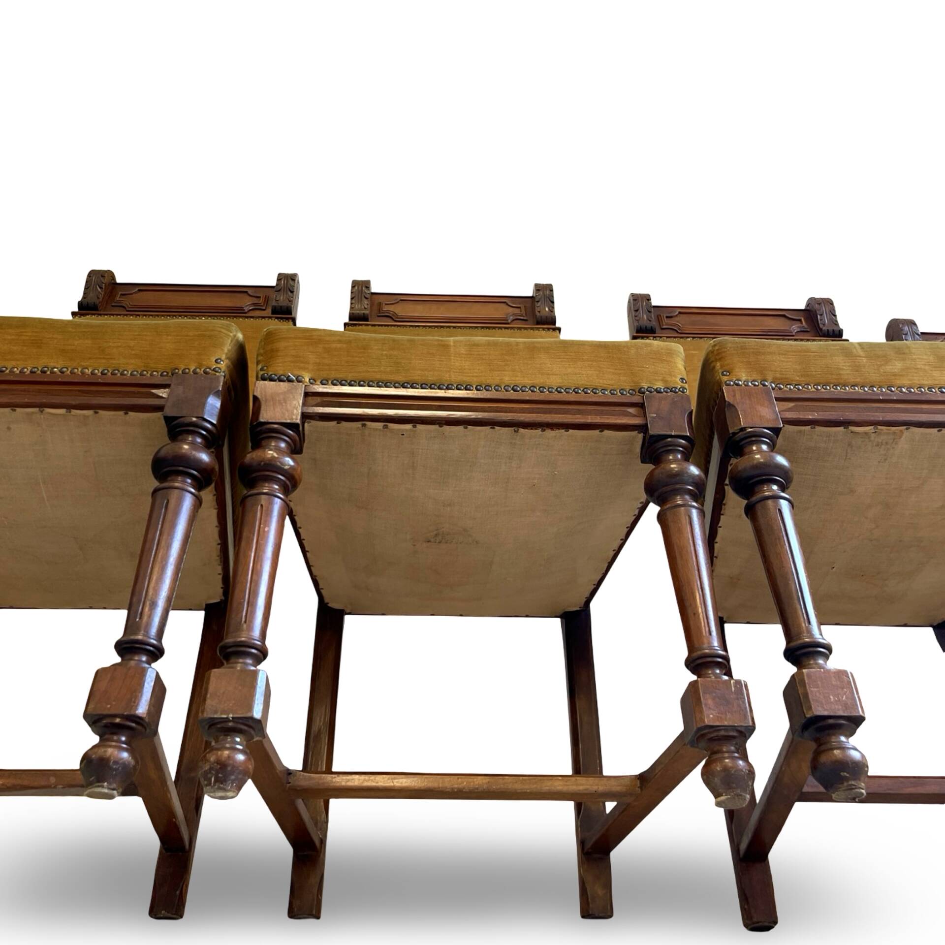 four Victorian dining chairs