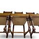 four Victorian dining chairs