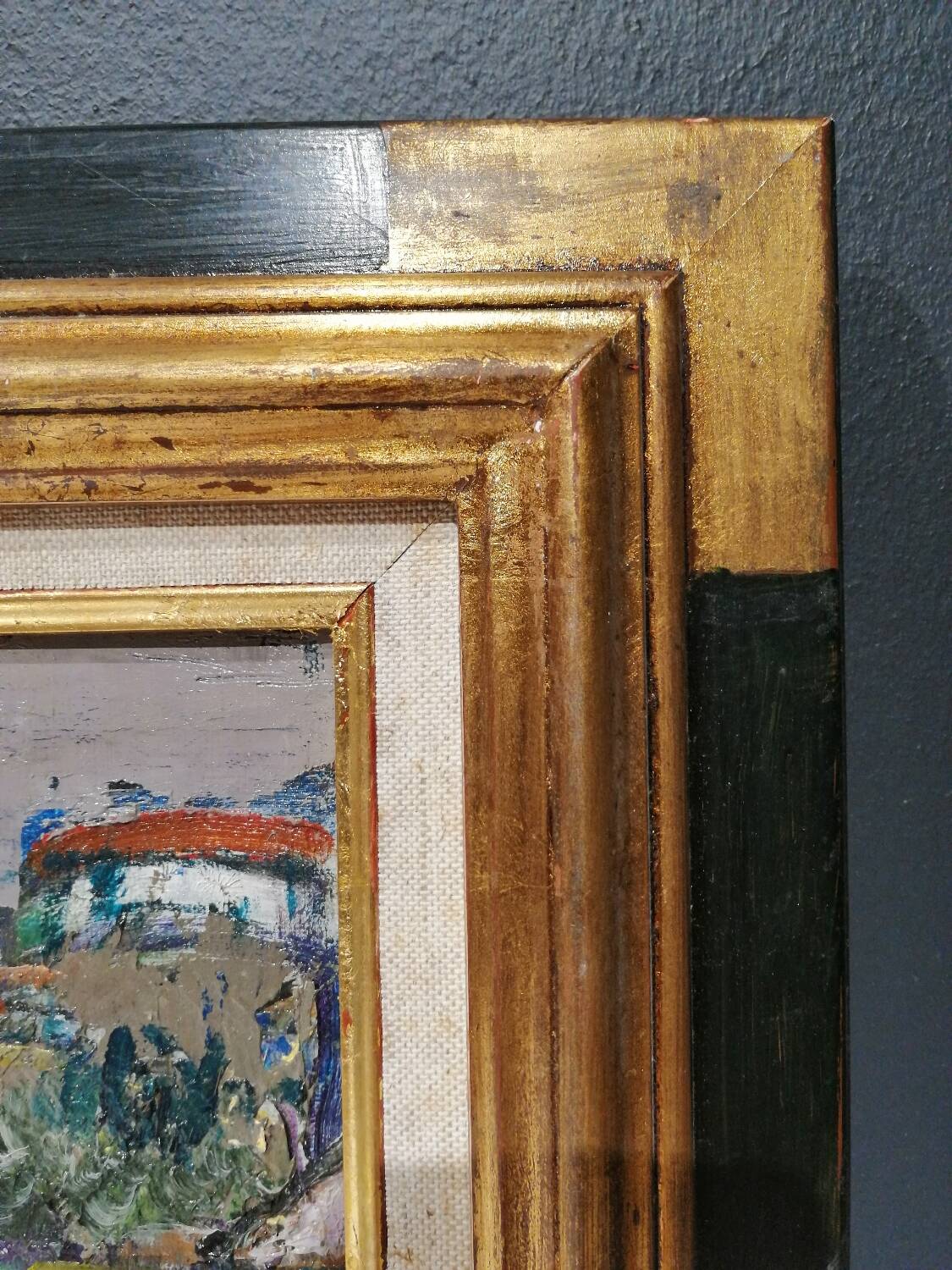 Painting “the dog shearer” by René Hamiot