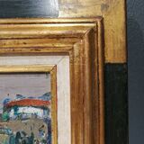 Painting “the dog shearer” by René Hamiot