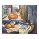 Leray, "In Front of the Window", fauvist still life, oil on canvas
