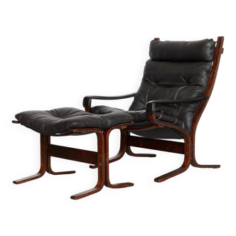 Ingmar Relling "Siesta" Lounge Chair & Ottomane
