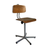Adjustable height vintage office chair