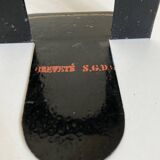 Pair of Gras bookends by notary in folded metal 1920