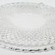Chiseled glass dish