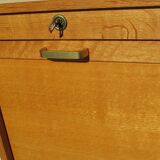 Golden oak filing cabinet