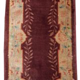 Antique Chinese carpet Art Deco handmade 67cm x 121cm 1920