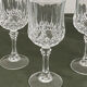 Set of 4 crystal stem glasses from Arques.
