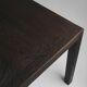 Large Vintage dinner table in blackened oak, Belgium ca. 1980