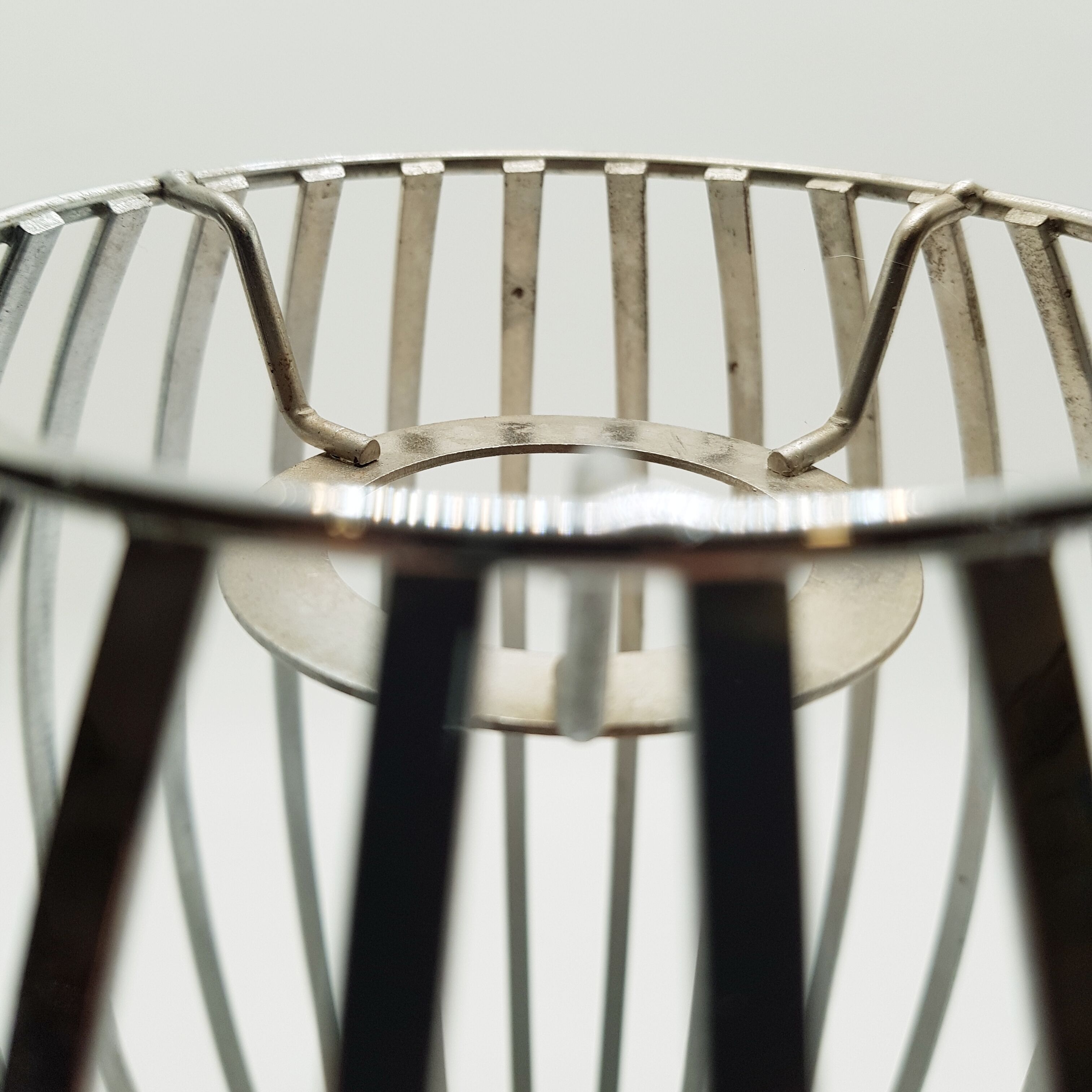 Abat-jour ovale chromé