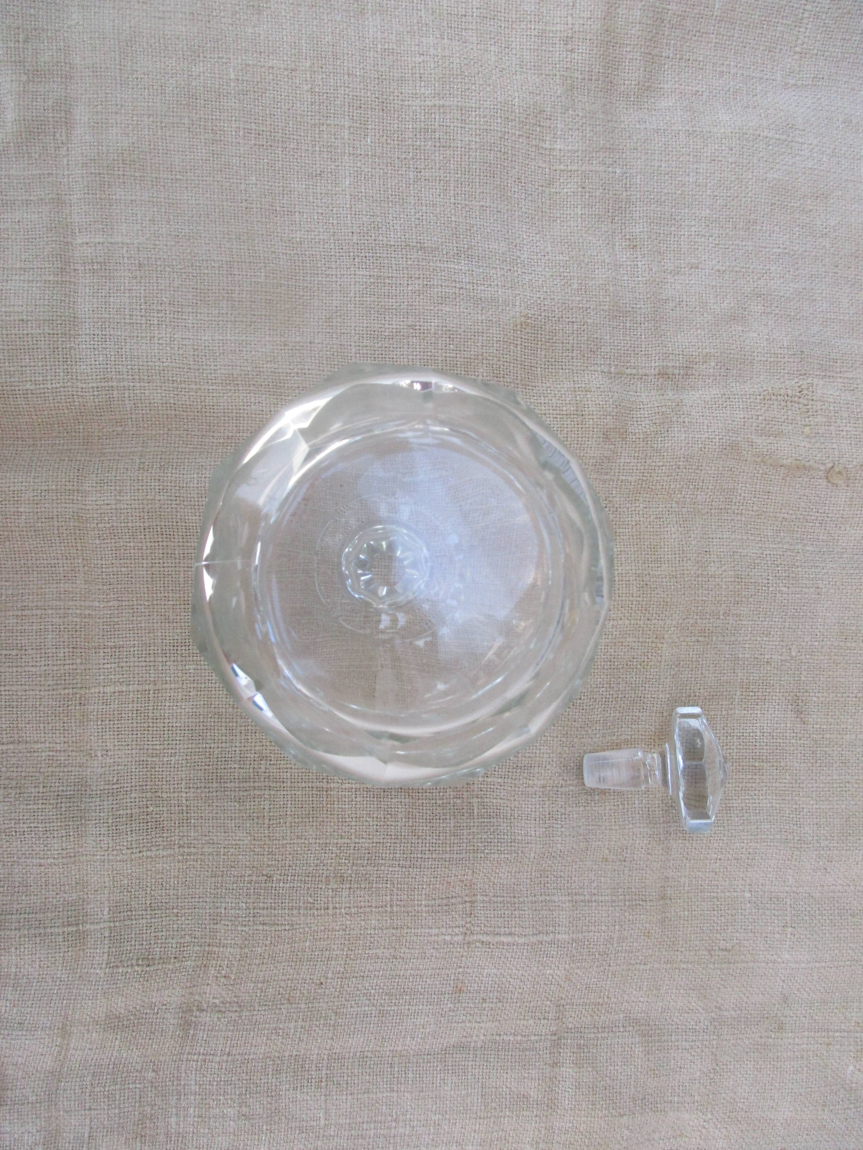 Glass decanter and diamond tip emeri cap